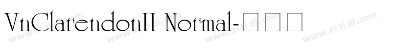 VnClarendonH Normal字体转换